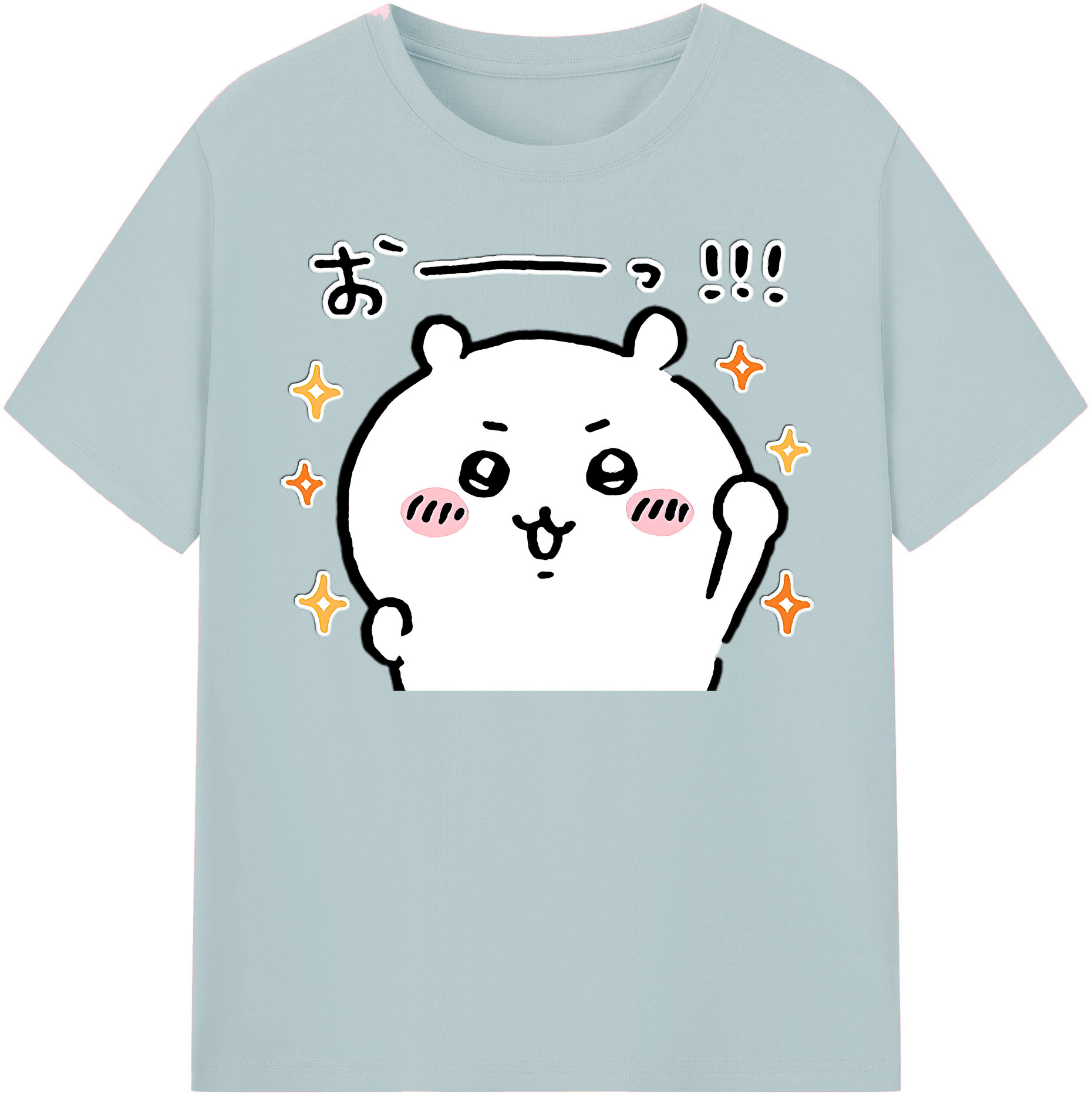 （画像用） ちいかわ ちいかわ Chii-kawa chiikawa 綿100％半袖Tシャツ（フロントプリント）